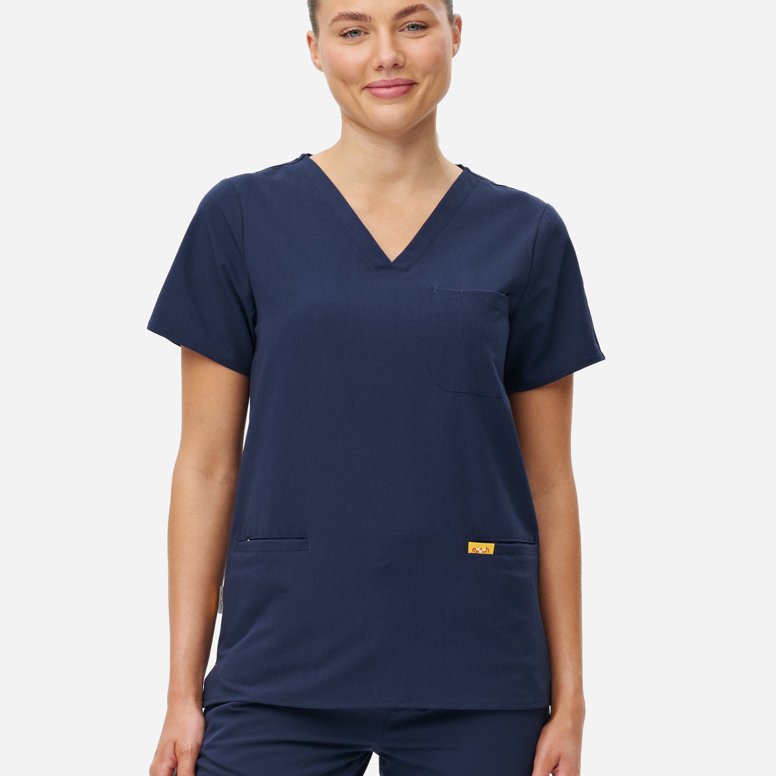 Womens 3-Pocket Scrub Top